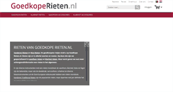 Desktop Screenshot of goedkoperieten.nl